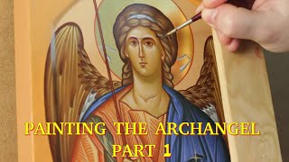 Iconography Tutorial Speed Painting Archangel Michael PART 1 [upl. by Acimot]