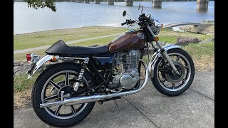 ニューゲート SRVCTマフラー （Type R）・セミダブルシート装着のSR500SP [upl. by Rosenwald830]