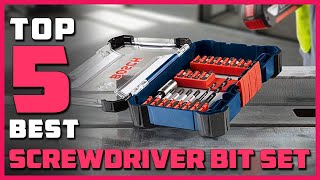 Best Screwdriver Bit Set in 2024  Top 5 Screwdriver Bit Sets Review [upl. by Ainej]