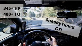 SneekyTuned Mk7 GTI First Impressions amp How it drives LOUD CRACKLE TUNE [upl. by Newberry]