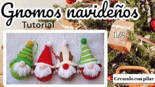 adornos navideños a crochet gnomo [upl. by Masera]