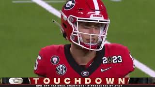 Branson Robinson 19 Yard Touchdown Run  TCU vs Georgia  2023 National Championship [upl. by Batista]