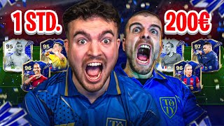 NEUER TOTY ACCOUNT WER erreicht MEHR in 1 STUNDE mit 200€ in EA FC 24 🔥🤯 ACCOUNT BATTLE 🏆 [upl. by Siari]