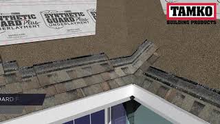 Step 5  Closed Roof Valley Installation  TAMKO Heritage Series shingle installation instructions [upl. by Atsyrt83]