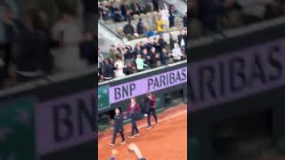 The moment Corentin Moutet beats Sebastian Ofner to reach the last 16 of rolandgarros [upl. by Narmis996]