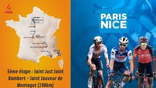 🚴🏼‍♂️ PARISNICE 2024 🇨🇵  SAINT JUST SAINT RAMBERT  ST SAUVEUR DE MONTAGUT  ÉTAPE 5 190KM [upl. by Hanid839]