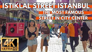 THE MOST FAMOUS STREET IN ISTANBUL CITY CENTER ISTIKLAL STREET 4K WALKING TOUR  20 SEPTEMBER 2023 [upl. by Iddo]