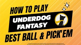 How to Play Underdog Fantasy 🐶 DFS amp Sports Betting Guide 💰 [upl. by Mukerji]