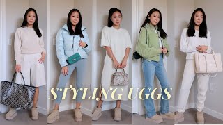 HOW TO STYLE UGGS • UGG ULTRA MINI PLATFORM MUSTARD SEED [upl. by Evilc969]