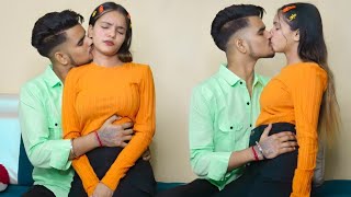 Love Bite Prank On My So Much Cute Girlfriend 😘  Gone Romantic  Real Kissing Prank  Couple Rajput [upl. by Iadrahs]