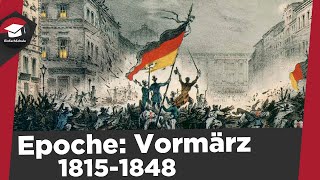 Vormärz einfach erklärt  Literaturepoche 18151848  Weltbild Themen Vertreter erklärt [upl. by Haissem]