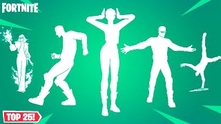 Top 25 Fortnite Emotes From Season 1 Chapter 5 [upl. by Notreb]