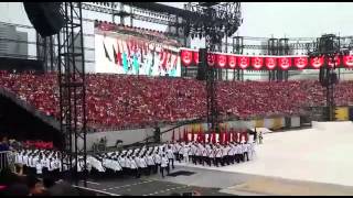 NDP Singapore GOH  guard of honour Marching in [upl. by Erotavlas871]