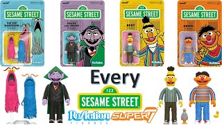 Every Super7 ReAction Sesame Street Action Figure 375quot Comparison List [upl. by Nnaeilsel]