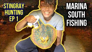 Hunting For Stingrays in Singapore Part1  Surfcasting at Marina South [upl. by Crowe909]