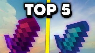 Top 5 PvP Texture Packs For Minecraft Bedrock 120 [upl. by Ahsekel]