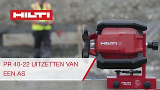 Instructiegids voor het uitzetten van assen met de Hilti PR 4022 roterende laser [upl. by Leoni]