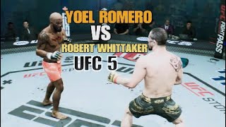 YOEL ROMERO VS ROBERT WHITTAKER  UFC 5 [upl. by Damiani240]