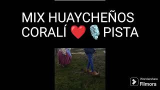 HUAYCHEÑOS KARAOKE 🎙️ PISTA CORALI activorecordscliverfidel [upl. by Nyletak]