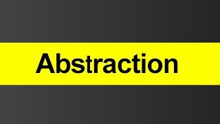 What is Abstraction Hindi [upl. by Herstein]