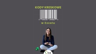 🌸 Jak wygenerować kod kreskowy w Excelu shorts [upl. by Lardner]