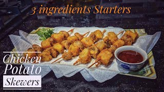 Easy Chicken Potato skewersHome Diaries [upl. by Kayla]