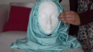 Fold and Pin Style  Hijab Tutorial Part 1 [upl. by Aerdnua]