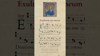 Exultavit cor meum  My heart hath rejoiced  1 Samuel 21  Marian Antiphon  Gregorian Chant [upl. by Libbi539]