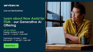 Learn about Now Assist for ITSM  our Generative AI Offering [upl. by Hansel]