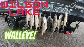 Wilson Lake Spawning Walleye Kansas Fishing [upl. by Eeliak]