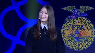 MacKenna Cliftons National Officer Address  95th Iowa FFA State Leadership Conference [upl. by Uaerraj]