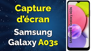 Screenshot Samsung Galaxy A03s comment faire une capture décran sur Samsung A03s [upl. by Imray]