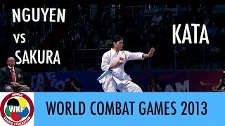 World Combat Games 2013 NGUYEN vs SAKURA Karate Womens Kata Bronze Medal [upl. by Monson]