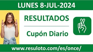 Resultado del sorteo Cupon Diario del lunes 8 de julio de 2024 [upl. by Amairam744]