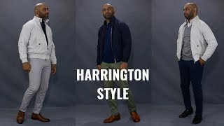 How To Wear A Harrington Jacket 4 Different Ways [upl. by Aelak816]