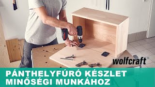 Kivetőpántok hibamentes és gyors felszerelése  wolfcraft [upl. by Deyas]