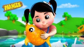 Once I Caught A Fish Alive  Nursery Rhymes For Kids by Farmees [upl. by Paschasia988]