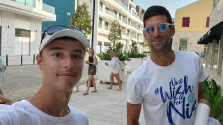 Novak Djokovic training and practice in Montenegro  Djokovic family Jelena Djokovic  Portonovi [upl. by Elie]