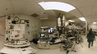 IBM Research Ultra High VacuumTransmission Electron Microscope Lab In 360 [upl. by Nosnevets529]