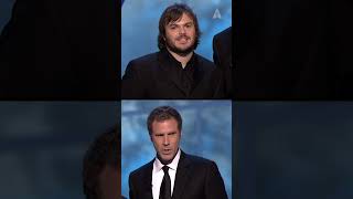 Jack Black amp Will Ferrell sing quotGet Off the Stagequot Oscars Acceptance Speech PSA [upl. by Buna]