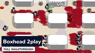 Boxhead 2play  Full Gameplay Walkthrough [upl. by Irahc]