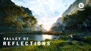 Unreal Engine 544 render II quotVALLEY OF REFLECTIONSquot II render unrealengine5 megascans [upl. by Aba372]