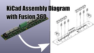 IKEAstyle exploded assembly diagram from a KiCad PCB with Fusion 360 [upl. by Link]