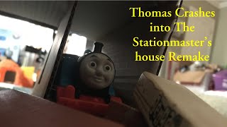 Thomas Crashes into the stationmaster’s house scene remake  Thomas amp Friends [upl. by Shayla]