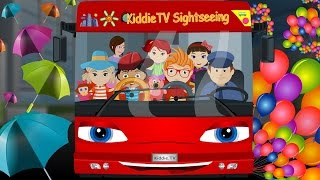 Wheels On The Bus  Nursery Rhymes  Children Songs by Kiddie TV [upl. by Nepean]