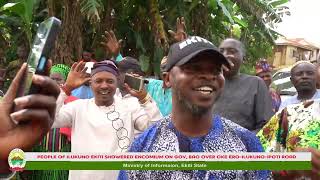 PEOPLE OF ILUKUNO EKITI SHOWERED ENCOMIUM ON GOV OYEBANJI OVER OKE EROILUKUNOIPOTI ROAD [upl. by Felipe196]