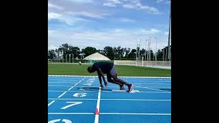 Set  Gooooo by Trayvon Bromell Start up  slowmo [upl. by Sierra]