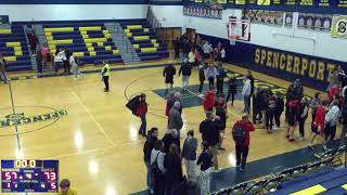 Spencerport High School vs Hilton High School Mens Varsity Basketball [upl. by Los]