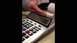 How to use an adding machine [upl. by Edak]