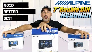 Compare Alpine 7quot iLXW650 iLX407 iLX507 Apple Car Play and Andriod Auto Headunit Radio Review [upl. by Bonner]